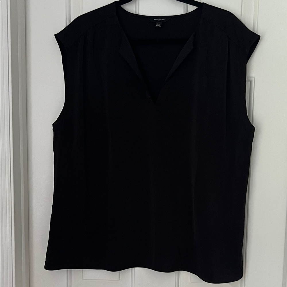 Banana Republic Black Sleeveless Blouse